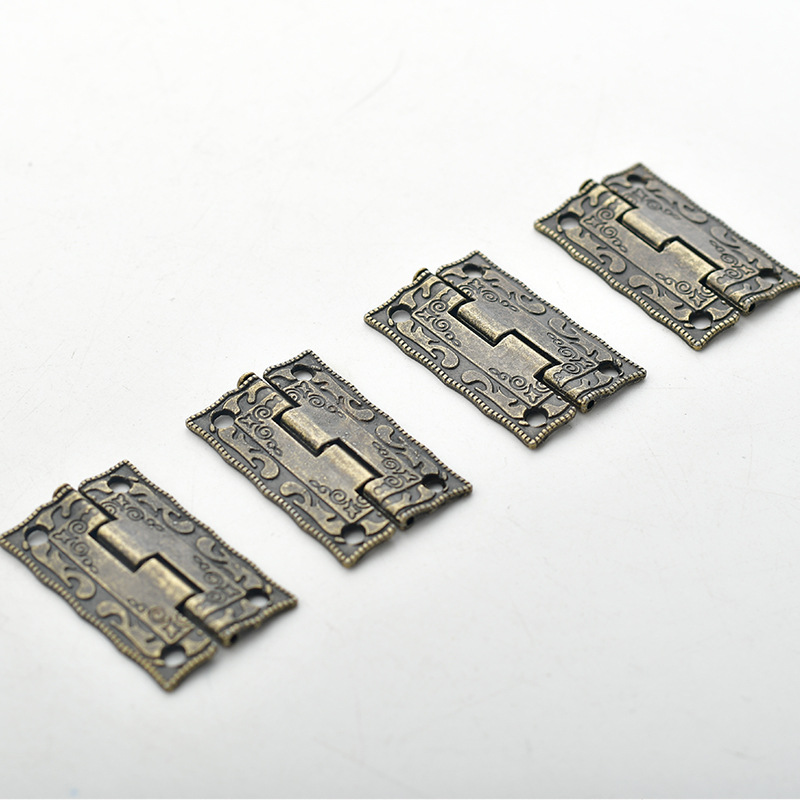 Set Mit 4 Miniatur-metallfederbändern Im Retro-stil, 36 X 23 Mm, Bronze
