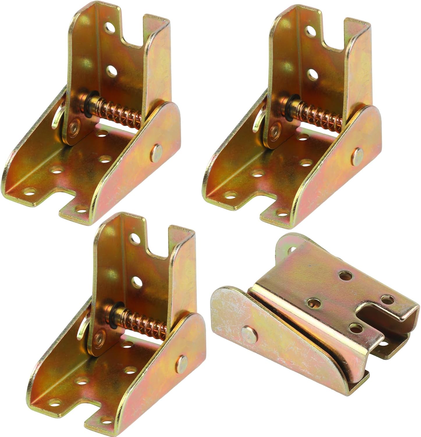 Set Mit 4 Klappscharnieren Für Tischbeine, 90°-selbstverriegelungswinkel Aus Stahl Für Werkbänke, Möbel Und Diy-tische, Goldfarben