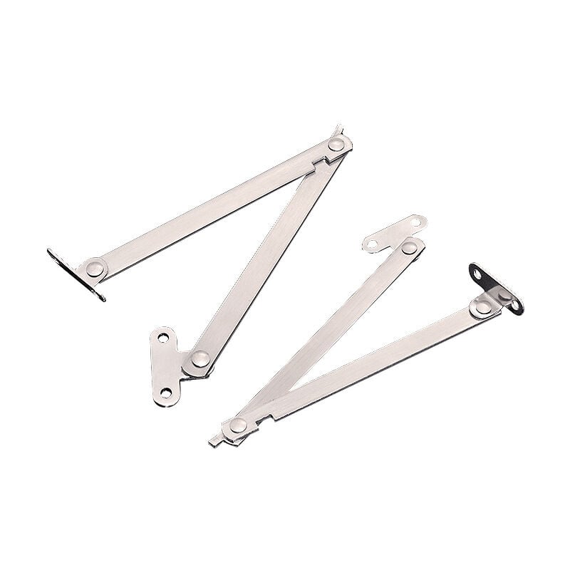 Möbelscharniere (4er-set) Aus Metall, Verstellbare Hebevorrichtung, Silberne Klappscharniere Für Türen, Schränke Und Fenster.