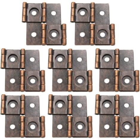 Doppeltwirkendes Scharnier Für Paravents, 8 Stück, 46 X 42 Mm, Vintage-rot, Von