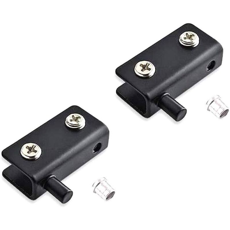 2 Edelstahlscharniere Für Glastüren, Verstellbare Scharnierklemme Für Glastüren (40 X 20 X 10 Mm), Scharnierklemme Für Glastüren Mit Einer Dicke Von 5 Bis 8 Mm.