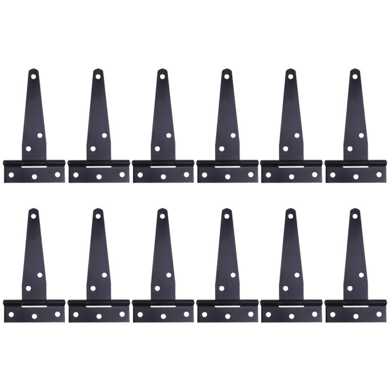 12 X 4-zoll-t-scharniere, Garagentorscharniere, Tür- Und Torscharniere (schwarz)