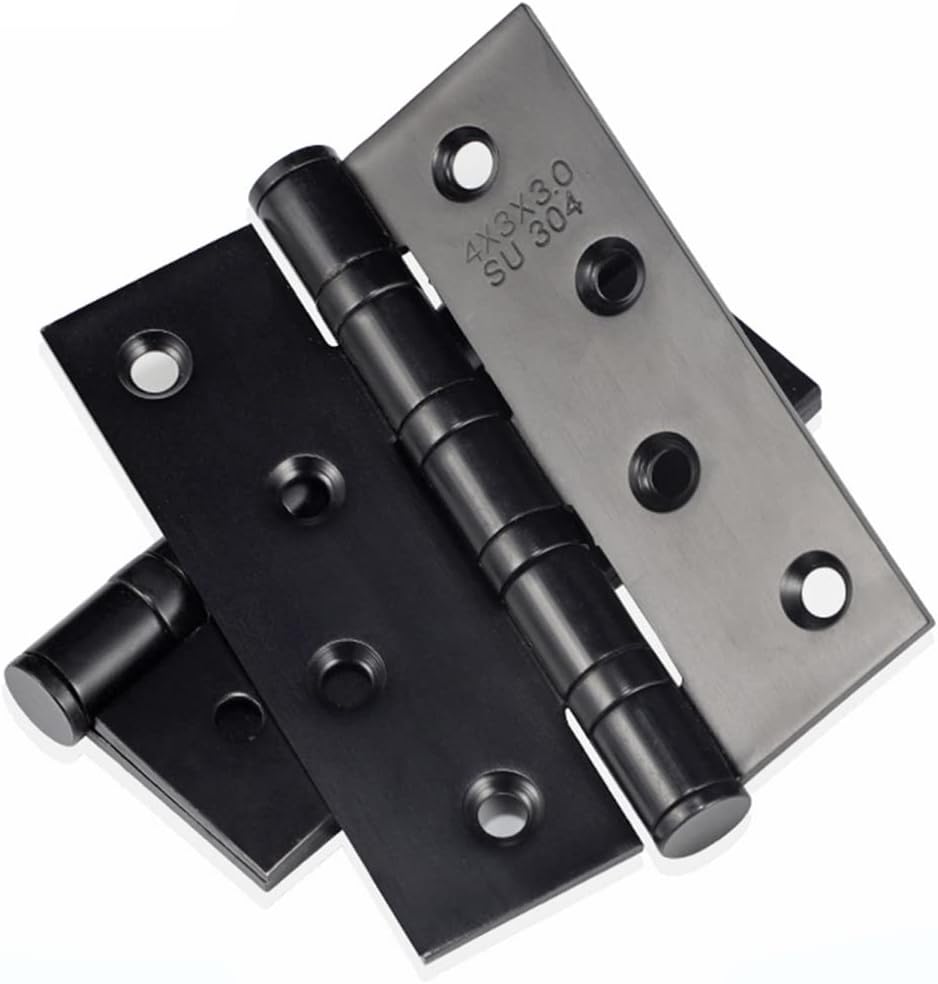 2 Fensterbänder (schwarz) 100 Mm, Schranktürbänder, Zqkla