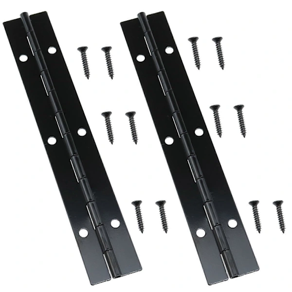 Schwarze Schmiedeeiserne Scharniere, Mit Schrauben, Durchgehende Edelstahlscharniere, Geeignet Für Schranktüren, Fenster Und Boote, 2er-packung.