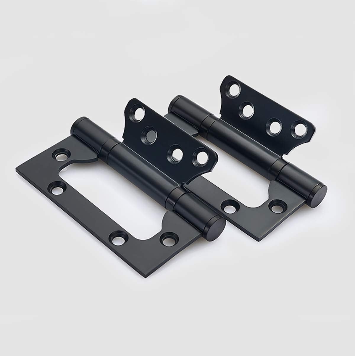 (schwarz) 2 Edelstahlscharniere, 10 Cm (4 Zoll) Rechteckige Klinge, 10, Zqkla