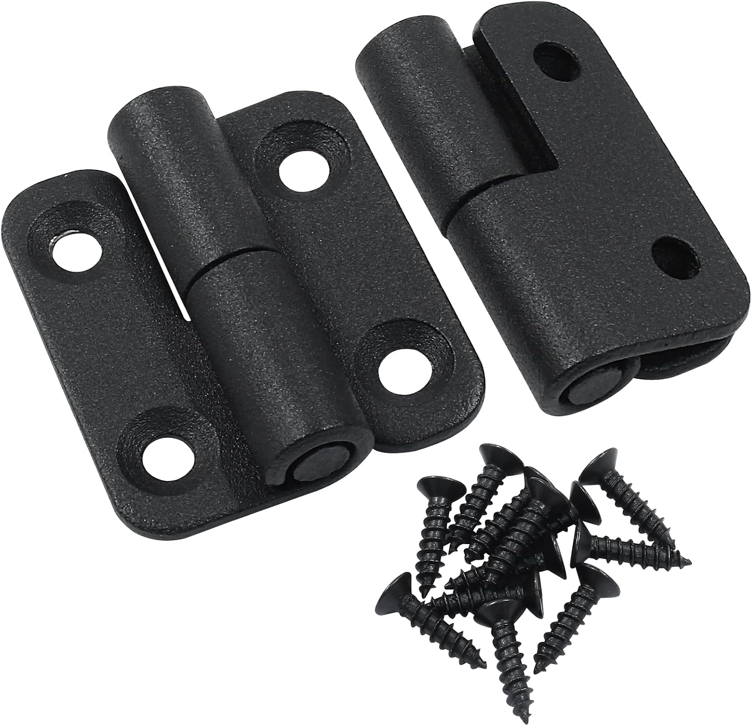 2 Schwarze Edelstahlscharniere – 37 X 34 X 2 Mm, Abnehmbare Türscharniere, 2 Schwarze Teile, 2,0 Mm, 37 X 34 X 2,0 Mm – Links