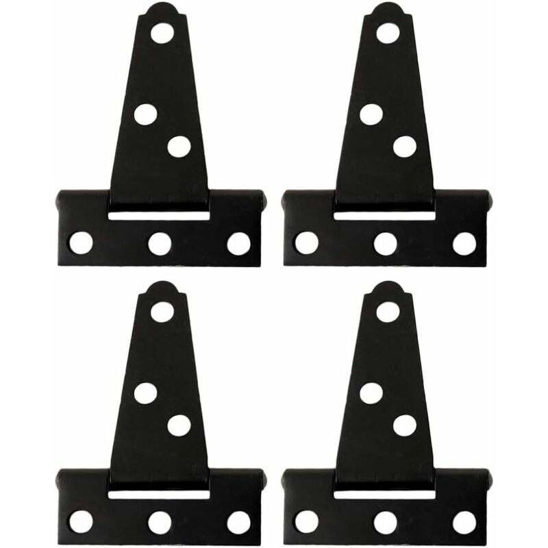 5 Cm (2 Zoll) Schwarz Lackiertes Dreieckiges Eisenscharnier, T-scharnier Aus Edelstahl Für Türen, Möbel, Tore, Fenster Usw.