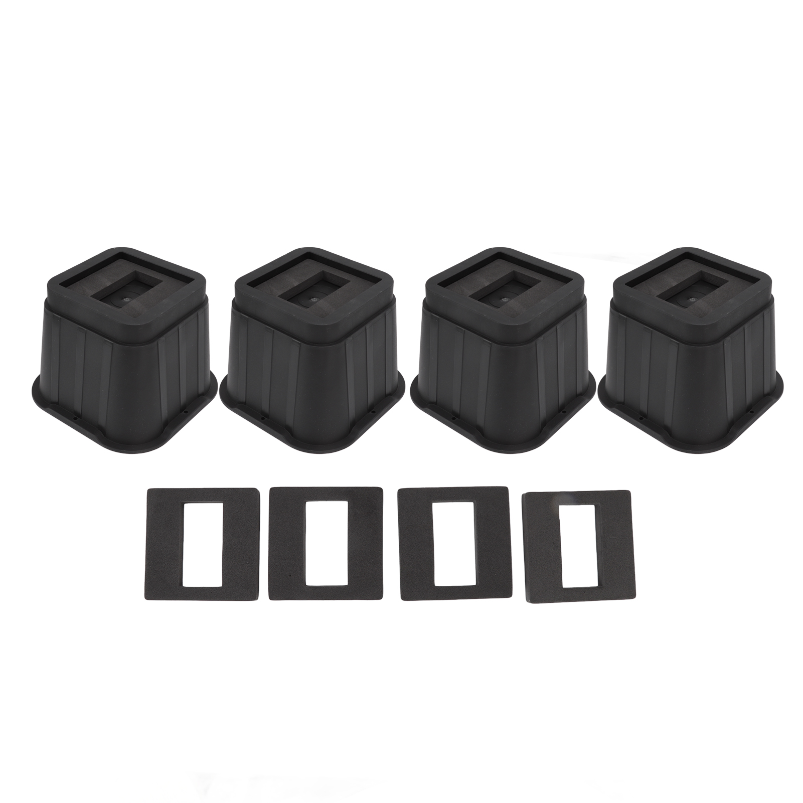 Set Mit 4 Rutschfesten Möbelgleitern Aus Gummi, 10 Cm (4 Zoll) Hoch, Für Bett, Schreibtisch, Sofa, Stuhl Oder Waschmaschine.