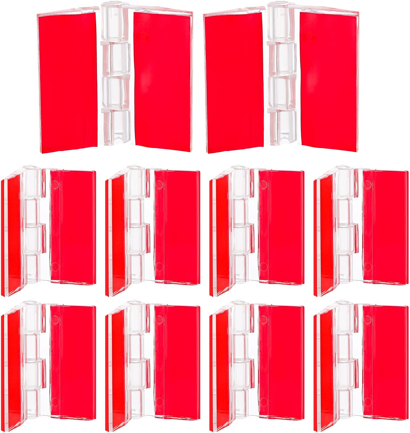 Packung Mit 12 Selbstklebenden, Transparenten Acryl-scharnieren Für Schränke, Zqkla