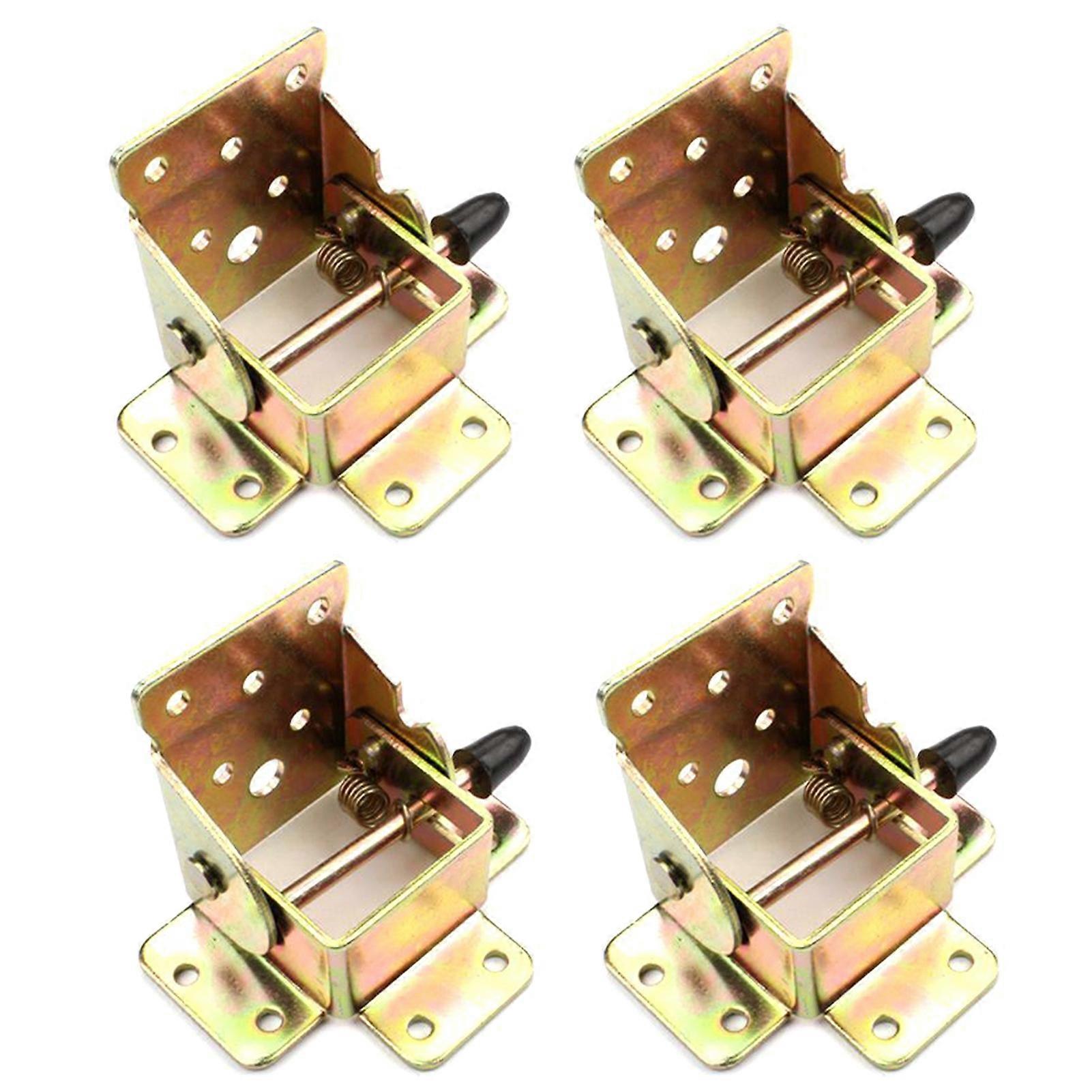 Set Mit 4 Robusten, Selbstverriegelnden Scharnieren Aus Eisen Für Klapptischbeine (klappwerkzeuge) Jikaix
