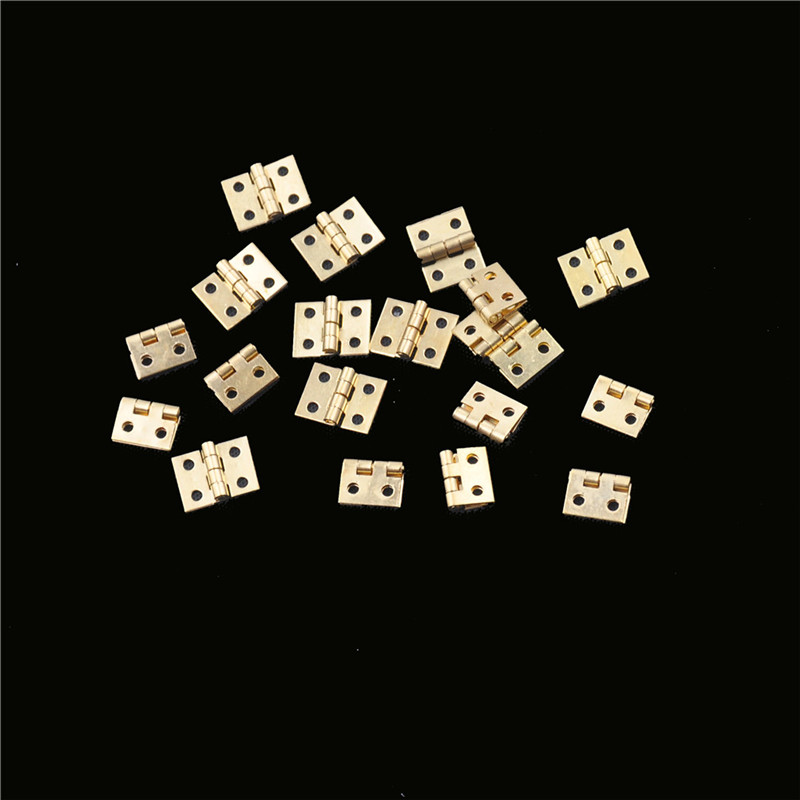 20 Miniatur-scharniere Aus Messing, Kleine Dekorative Schmuckschatulle Für Zigarren