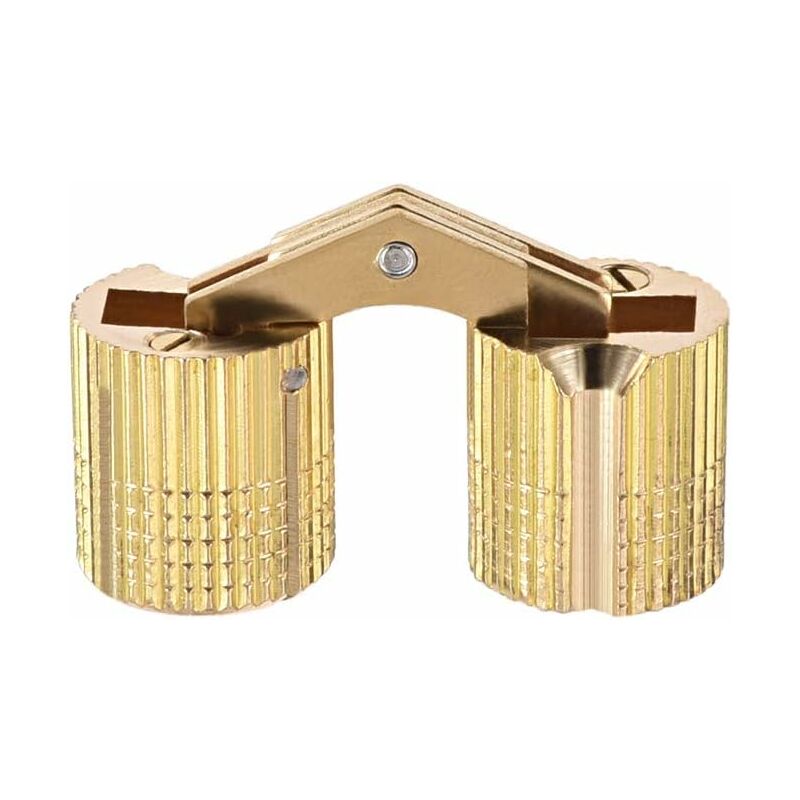 2 Unsichtbare Zylindrische Scharniere Für Türen, Schränke Und Möbel, 14 Mm Öffnungswinkel Und 180°.