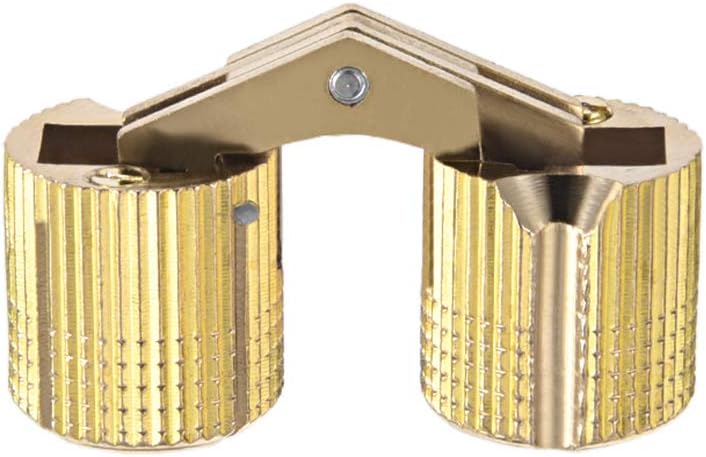 4 Verdeckte Zylindrische Scharniere Für Türen Und Möbel, 16 Mm Öffnungswinkel Und 180°