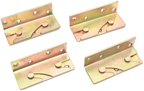 4 Bettstützen, Robuste Bettscharniere, Betteckwinkel, Befestigungsmaterial Für Bettschienen (8433 Mm)