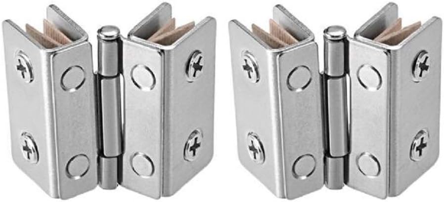1 Paar Glastürscharniere Für Weinvitrine, Ersatzclips