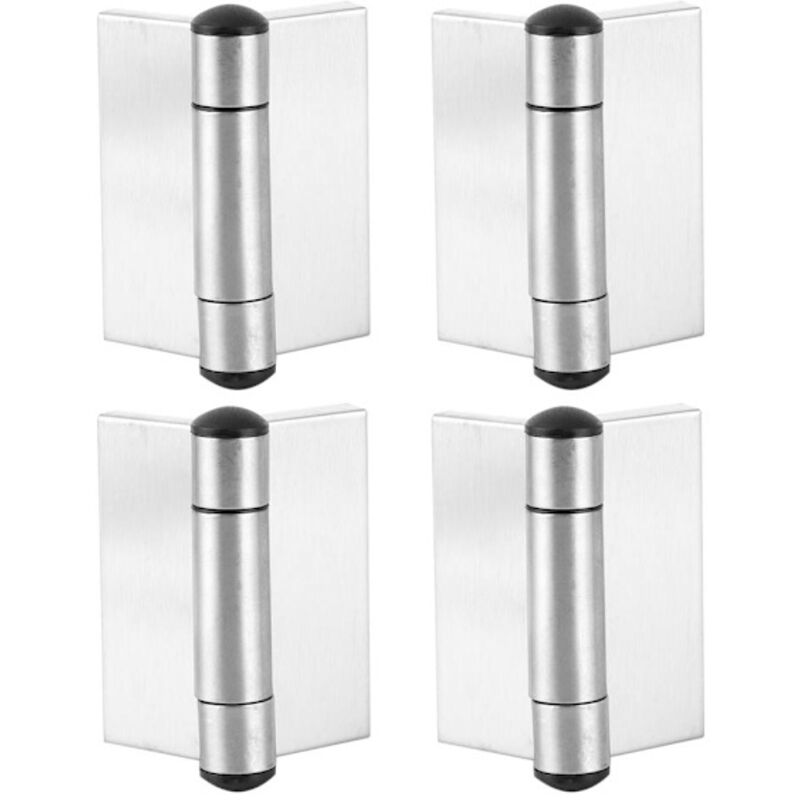 Set Mit 4 Edelstahlscharnieren – Selbstschließend Für Schränke, Kleiderschränke Und Möbel