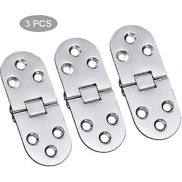 Set Mit 3 Tischscharnieren Aus Aluminiumlegierung, Klappscharnieren Aus Edelstahl, Zungenscharnieren, Tischscharnieren, Klappscharnieren, Wendbaren Aluminiumscharnieren Für Schubladen, Tische Oder Sch