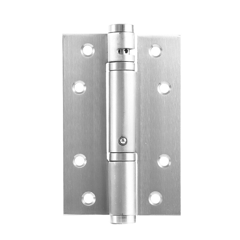 Hydraulisches Türscharnier, Soft-close-funktion, Einstellbare Schließgeschwindigkeit, Edelstahl, Silber, Größe S