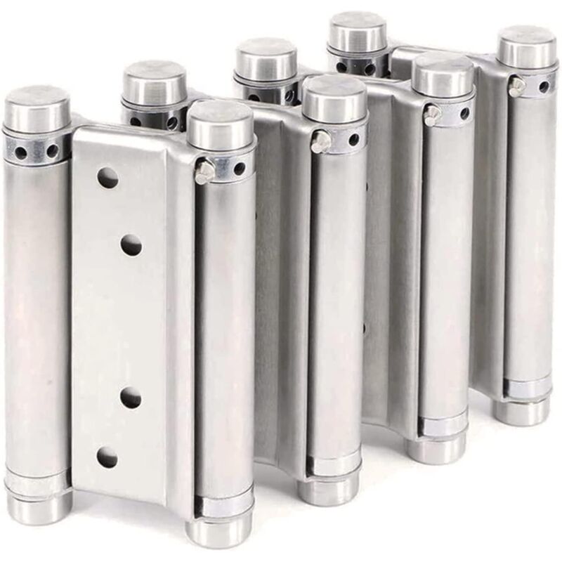 Paar Freegate Edelstahl-doppelscharniere Für Wohnzimmer/café/bar, Verstellbar, Ideal Für Automatisches Schließen, 125 Mm (5 Zoll)