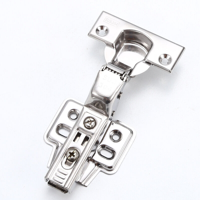 Set Mit 2 Scharnieren Für Küchenschranktüren – Soft-close-mechanismus Mit Integriertem Dämpfer – Edelstahl 304 – Einfache Montage