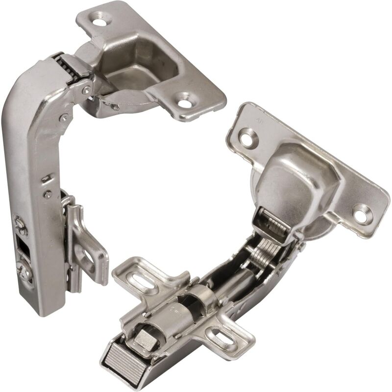 Unsichtbare 90°-clip-scharniere – Für Ecktüren Von Einflügeligen Möbeln – Mit Soft-close-mechanismus Und Clip – 35 Mm Montageöffnung – Gross