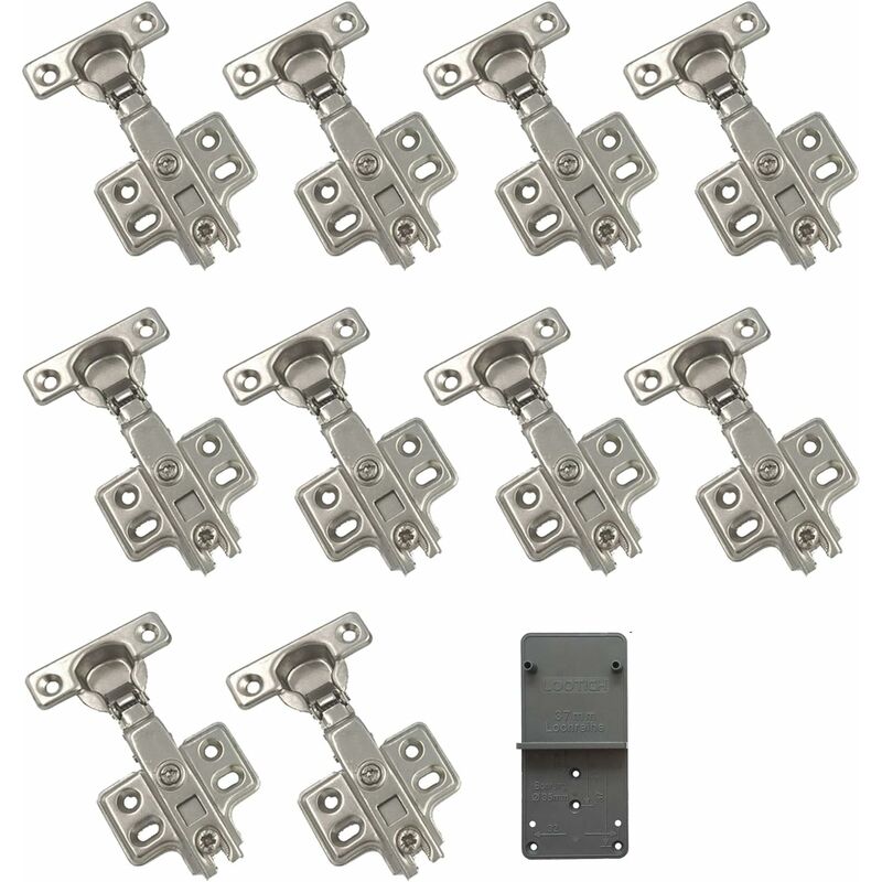 Miniatur-90°-vollauflegescharnier Von 26 Mm Mit Soft-close-mechanismus Und Hydraulischem Dämpfer, Für Schranktüren, 10er-packung.