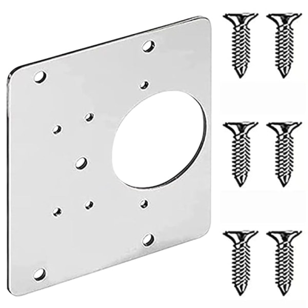9 X 9 Cm Edelstahl-scharnierreparaturplatte (2er-pack)