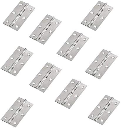 Packung Mit 10 Türscharnieren Aus Edelstahl Für Den Hausgebrauch, 55 Mm Länge
