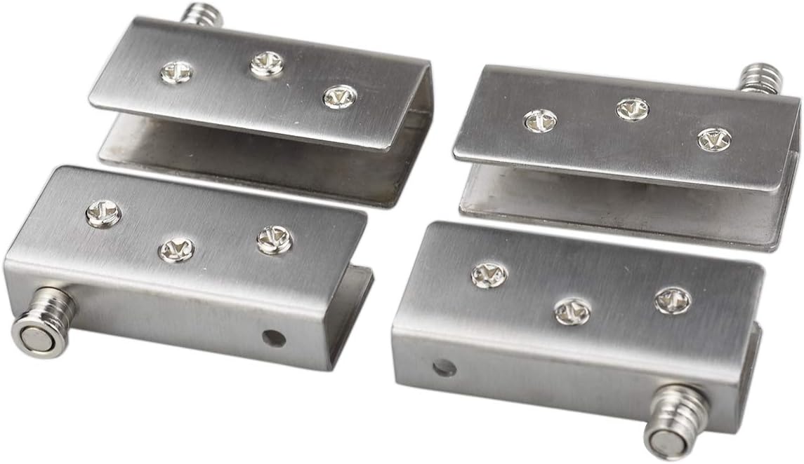 Set Mit 4 Scharnieren Für Glastüren, 90°-drehscharniere, Schlagfestes Glas, Farbig