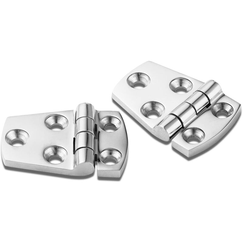 Stützscharnier Aus Edelstahl, Hochbelastbares Stahlscharnier, Scharnier Für Boote, Schränke, Plattformen, Edelstahlscharnier, Bootsgarage, 2 Stück 38 Mm X 57 Mm