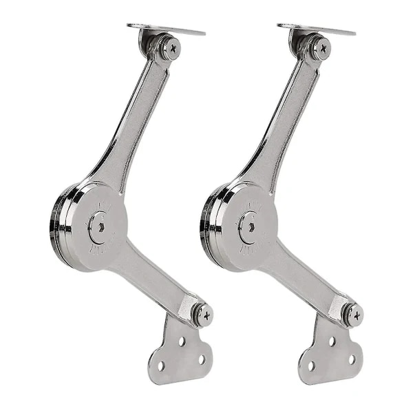 2 Robuste, Klappbare Deckelstützscharniere Mit Soft-close-funktion Halten Den Schrankdeckel Offen.