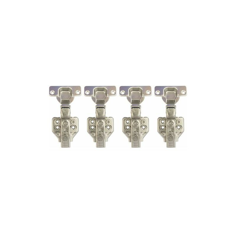 35 Mm 110° Einlassscharniere Ohne Dämpfer Für Schranktüren Und Küchenmöbel (4er-pack).