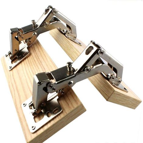Set Aus 2 Rahmenlosen, Verdeckten 175°-scharnieren Für Hydraulikschränke. Verstellbare Montage. Soft-close-mechanismus. Vollständige Abdeckung.