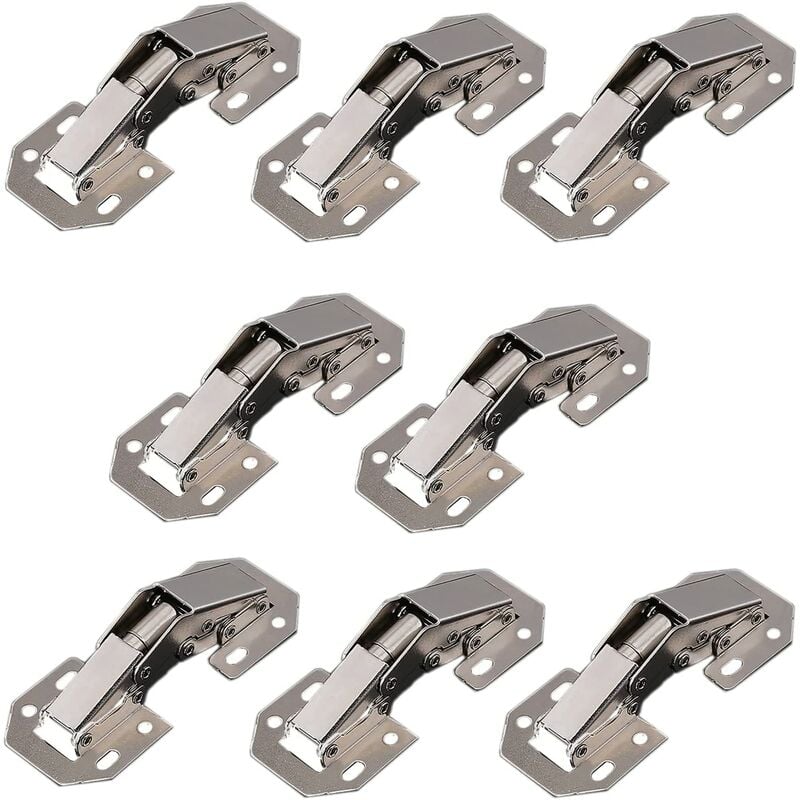 Set Mit 8 7,6 Cm (3 Zoll) Brückenbändern, Verstärkten Federbändern, Geeignet Für Schrank- Und Büromöbeltüren.