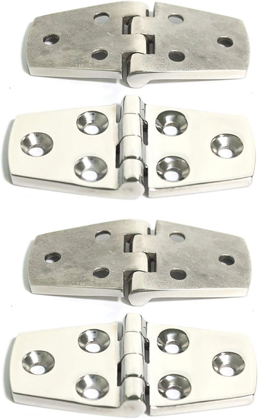 (38102 Mm), Satz Mit 4 Robusten Türscharnieren Aus Edelstahl 316 In Marinequalität