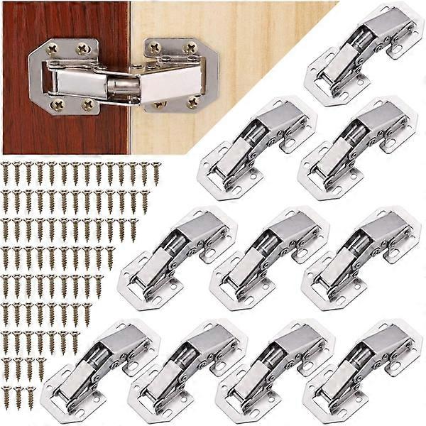 Set Mit 10 Schrankscharnieren Inklusive Schrauben, Soft-close-scharniere Für Die Küche
