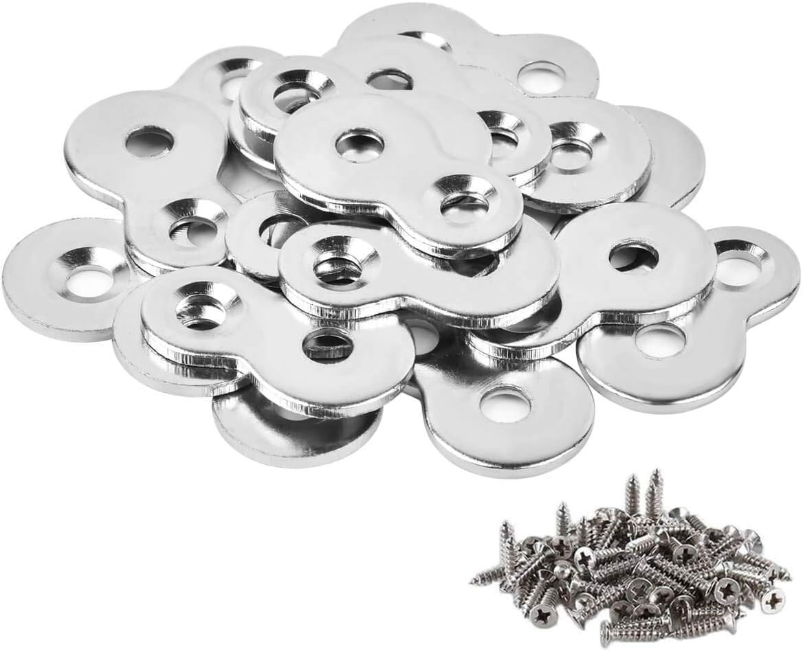 Set Mit 30 Stahl-tischklemmen Inklusive Schrauben – Robuste, Achtförmige Klemmen Zur Befestigung Eines Tisches