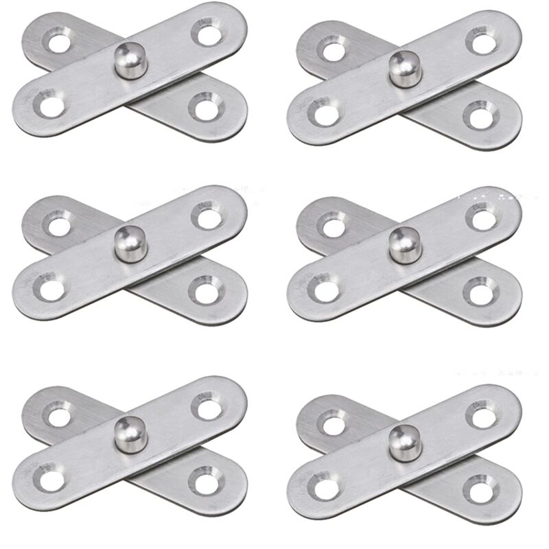 Set Mit 6 Drehgelenken, 360-grad-drehtür, Drehgelenk Aus Edelstahl, Geeignet Für Türen, Fenster, Schränke Usw.