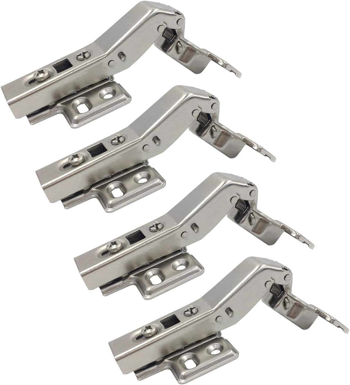 45°-eckscharnier Mit 35-mm-dämpfer Für Mehrere Türen, Soft-close-mechanismus, Ideal Für Eckfalttüren, Küchenschränke Und Mehr. 4er-pack.