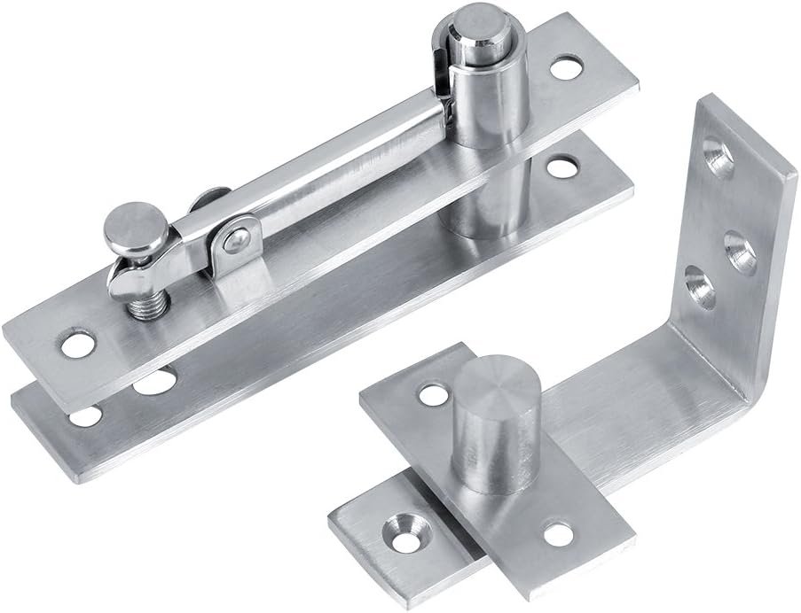 Drehtürscharnier-set – Robustes System Für Holztüren, 360°-drehung, Verdeckter Scharnierbolzen, Edelstahl