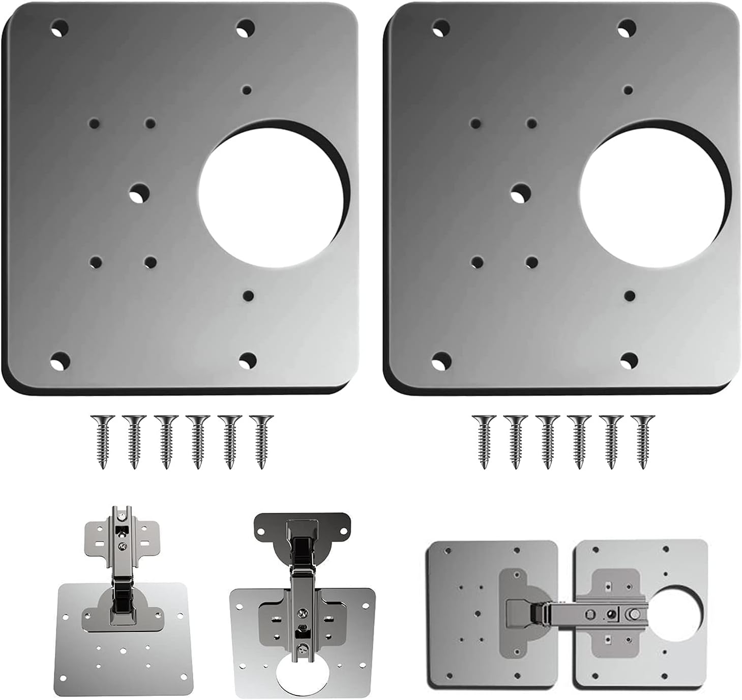 Scharnierreparaturplatte, 2 Scharnierreparaturplatten Für Schranktüren, Scharnierreparaturplatte Für Küchenschranktüren