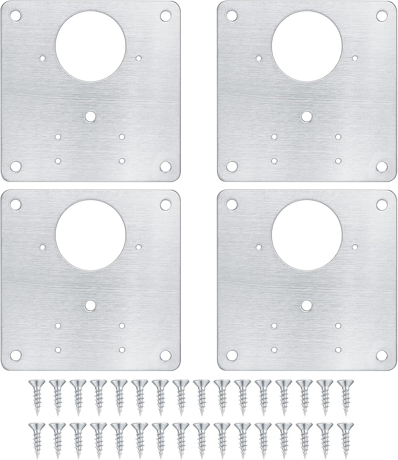 4 Reparaturplatten Für Scharniere Von Schranktüren, Reparaturplatten Für Küchenschranktüren Mit Löchern