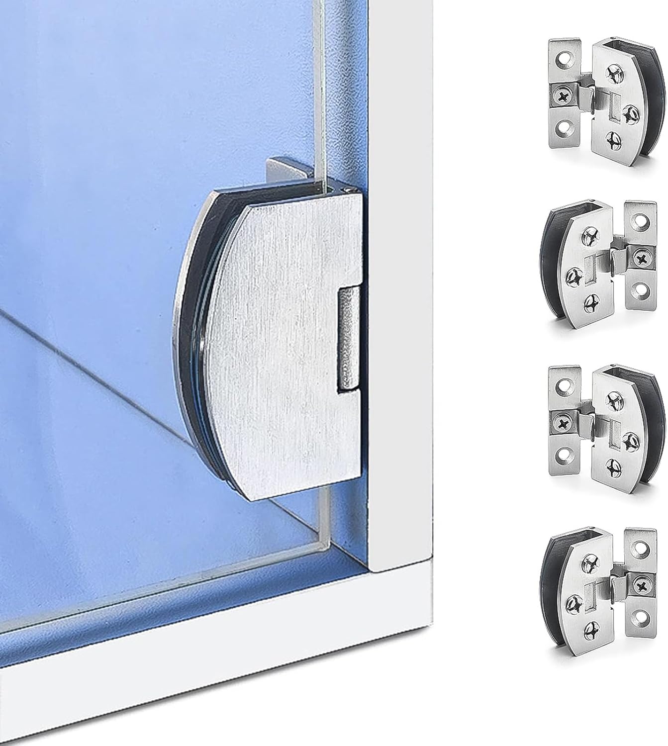 Scharniere Für Glastüren, 4er-set – Geeignet Für Glastüren Mit Einer Stärke Von 5 Bis 10 Mm