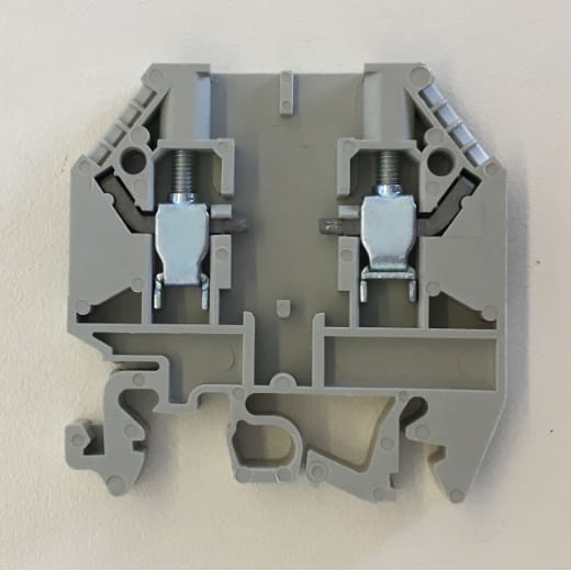 Reihenklemmenhalter bis 4mm², 6mm breit, grau zu Sperrdiode DIST-D / V0 für MBNA