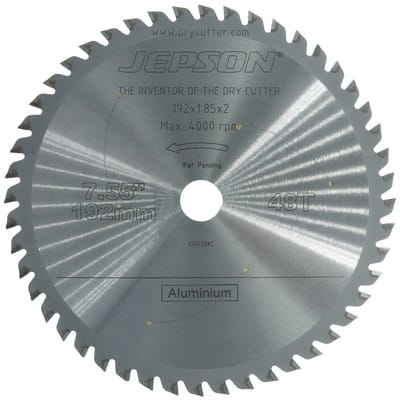 Cermet-Sägeblatt orig. JEPSON ø192 x 1,85 x 20mm, 48 Zähne für ALU für 8219