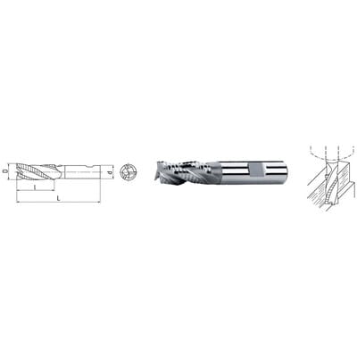 HSS Co8-Schaft-Schlichtfräser DIN 844 ø26,0mm kurz