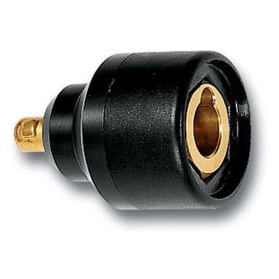 Schweißkabel-Adapter Stecker ø9mm 10/16/25mm² auf Kupplung ø13mm 35/50/70mm²