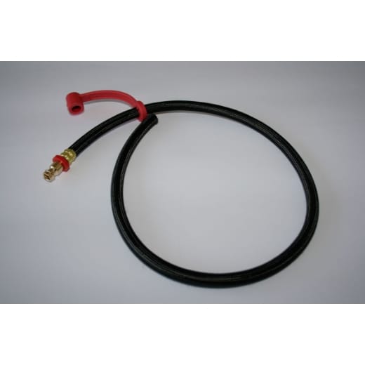 Schlauch Warmwasser rot 5,5x1,5 kompl. (103.0108) mit Stecknippel 0,5mm