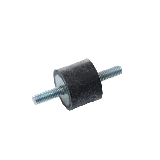 Gummipuffer beidseitig mit Gewinde, ø25 x 20mm, AG M6