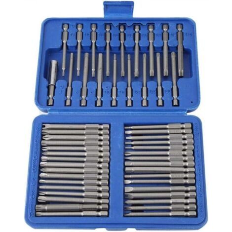 50-teiliges Set Mit Bits Für Elektrische Schraubendreher, Inklusive Phillips-, Schlitz-, Torx- Und Spezialschraubendrehern